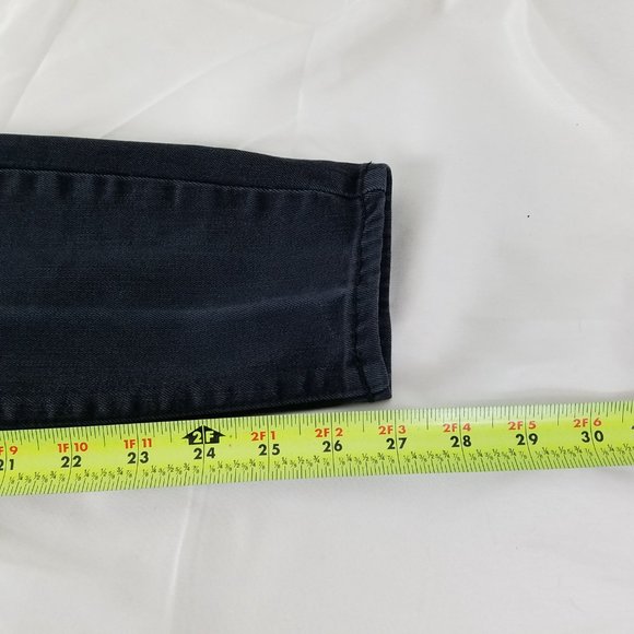 Aeropostale Jeans Womens Size 4 Long High Rise Jegging Destroyed‎ Black Denim - Picture 7 of 15